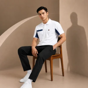 China Imported Fabrics Polo White