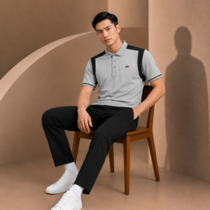 Imported Men’s Premium Sports Polo Grey