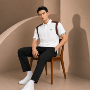 Imported Men’s Premium Sports Polo White